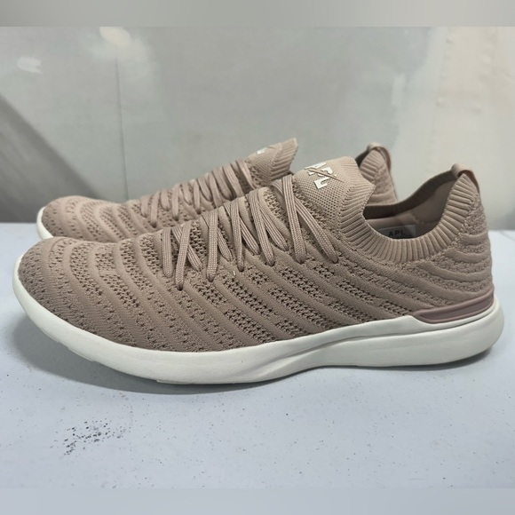 APL TechLoom Wave Knit Sneakers Women’s 11 Pink Taupe Running Walking Shoes - Picture 3 of 8